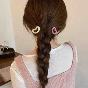 Valentine’s Hair Clips Pink Heart Hair Clip for Women Cute Hair Clips Hairpins Small Hairpins Cute Hair Clips for Hair Pink Heart Hair Clips Mini Hair Clips Cute Clips Fashion Hair Accessories 10PCS