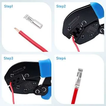 Knoweasy Powerpole Crimper, Amp Crimp Tool for 15, 30, and 45 Amp Connectors - Precision Powerpole Crimping Tool Compatible with Anderson Powerple Connectors for Reliable Electrical Connections