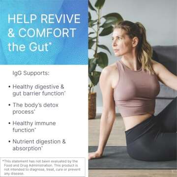 Microbiome Labs Mega IgG2000 Gut Health Powder for Women, Men & Kids 2+ - IgG Immunoglobulin Supplement for Digestive Health Support - Dairy-Free Bovine Colostrum Supplement Alternative (2.1 Ounces)