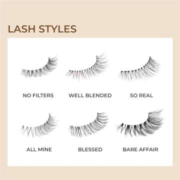 KISS MLBB My Lash But Better False Eyelashes, Everyday Wearable Volume with Superfine Band Technology, Easy To Apply, Reusable, Cruelty-Free, Contact Lens Friendly, Style 'All Mine', 1 Pair Fake Eyelashes All Mine 1 Pair (Pack of 1)