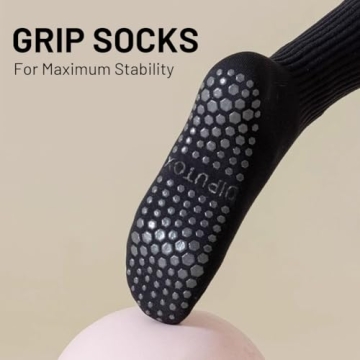 Comfortable Non-Slip Pilates Socks with Grips for Women