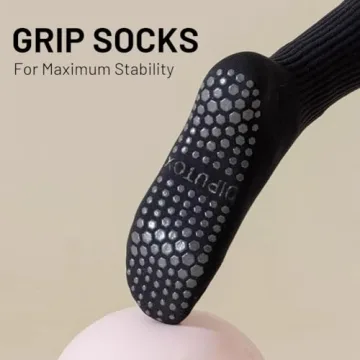 Comfortable Non-Slip Pilates Socks with Grips for Women