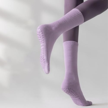 Comfortable Non-Slip Pilates Socks with Grips for Women