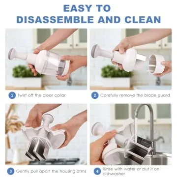 Vegetable Chopper, Food Chopper Manual Hand, Onion Chopper, Salad Chopper, Garlic Chopper, Veggie Chopper Dishwasher Safe, Nut Chopper, Vegetable Cutter, White