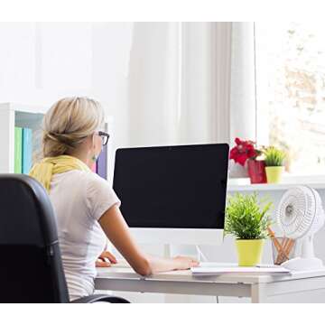 Genesis 6-Inch Clip Convertible Table-Top & Clip Fan Two Quiet Speeds - Ideal For The Home, Office, Dorm, More Off White