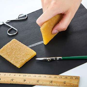 Outus Art Ruling Pen Set, Including Ruling Ink Masking Fluid Pen with 2 Pieces Glue Residue Eraser for Drawing Mounting Art Artists