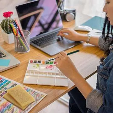 Outus Art Ruling Pen Set, Including Ruling Ink Masking Fluid Pen with 2 Pieces Glue Residue Eraser for Drawing Mounting Art Artists