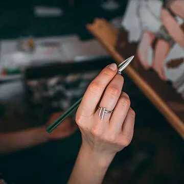 Outus Art Ruling Pen Set, Including Ruling Ink Masking Fluid Pen with 2 Pieces Glue Residue Eraser for Drawing Mounting Art Artists