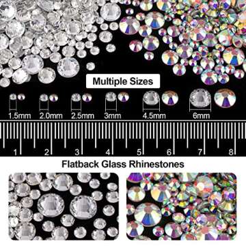 Dazzling Nail Art Rhinestones and Pearls Set for DIY Enthusiasts