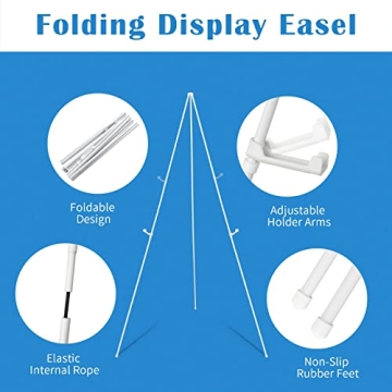 Falling in Art Adjustable 63" Display Easel for Events