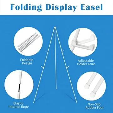 Falling in Art Adjustable 63" Display Easel for Events