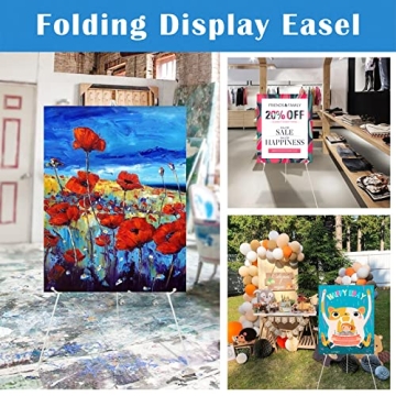 Falling in Art Adjustable 63" Display Easel for Events