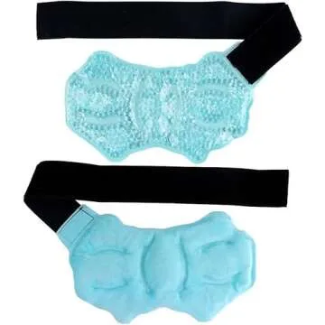 Ankle/Sport Foot Ice Therapy Wrap,Hot Cold Ice Gel Pack with Adjustable Brace for Sprained Ankles, Plantar Fasciitis, Achilles,tendonitis, and Swelling Feet,Microwaveable, Freezable and Reusable