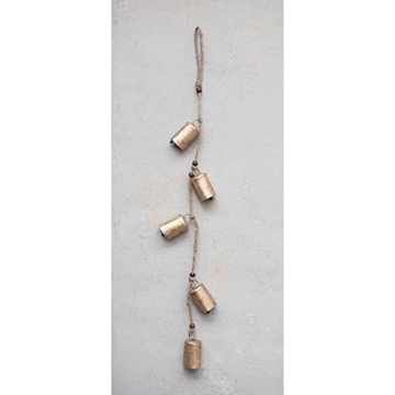 Creative Co-Op Hanging Metal Bells for Holiday Decor