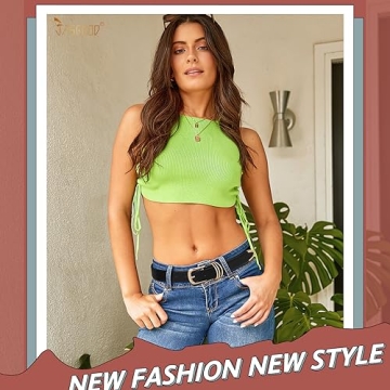 JASGOOD Stylish Women's Leather Belts Set Fashion Gold Buckles