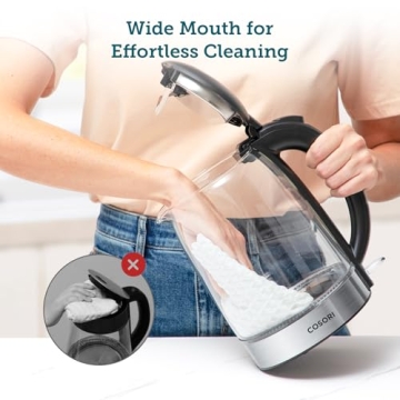 COSORI Electric Kettle Fast Boil No Plastic Contact