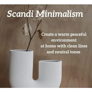 Elegant White U Shaped Vase for Home Decor and Gifting