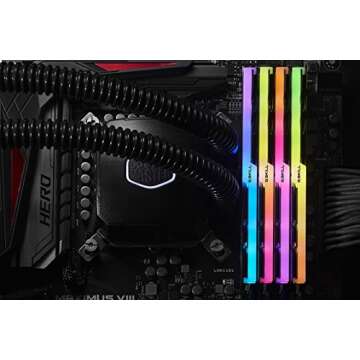 G.SKILL F4-3600C16Q-32GTZR 32 GB (8 GB x 4) Trident Z RGB Series DDR4 3600 MHz Dual Channel Memory K...