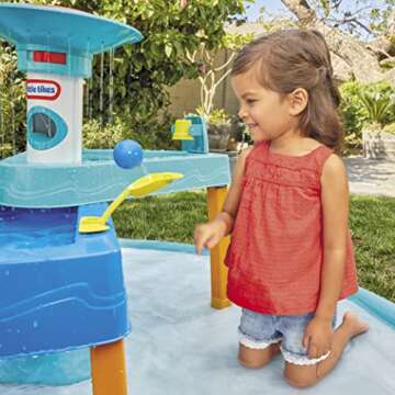 Little Tikes® 3-in-1 Splash 'n Grow Outdoor Water Play Table with Accessories and Splash Pad for Ki...