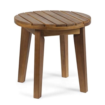 Christopher Knight Home Parker Outdoor Acacia Wood Side Table with Teak Finish