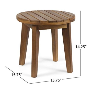 Christopher Knight Home Parker Outdoor Acacia Side Table