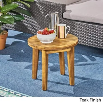 Christopher Knight Home Parker Outdoor Acacia Side Table