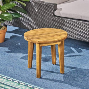 Christopher Knight Home Parker Outdoor Acacia Side Table