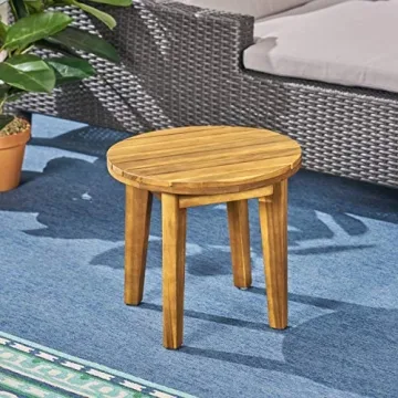 Christopher Knight Home Parker Outdoor Acacia Side Table