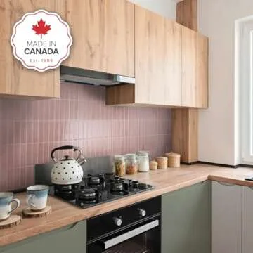 SMART TILES Peel and Stick Backsplash - 5 Sheets of 11.43" x 9" - 3D Adhesive Peel and Stick Tile Ba...