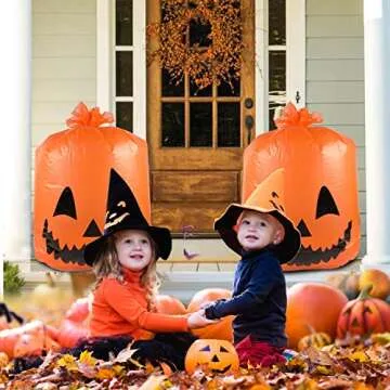 Durable Halloween Leaf Bags for Fall Cleanup and Decor