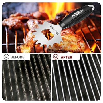 MIERXN BBQ Grill Scraper - Safe & Effective Grill Cleaner