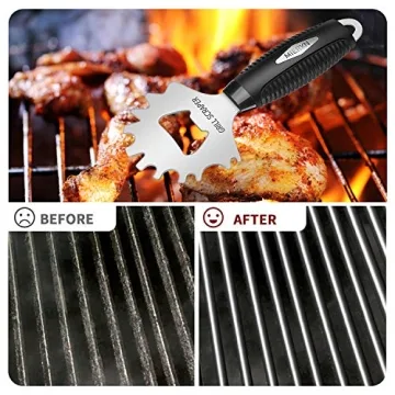MIERXN BBQ Grill Scraper - Safe & Effective Grill Cleaner