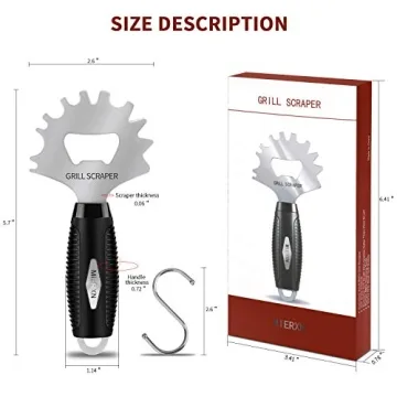 MIERXN BBQ Grill Scraper - Safe & Effective Grill Cleaner