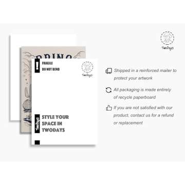 TwoDays Cowgirl Room Decor, Vintage Western Wall Art Prints for Teen Girls Bedroom, Bring Your Kicking Boots Poster for Dorm. (12" X 16", UNFRAMED)