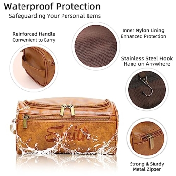 Custom Personalized Men's Toiletry Bag Gift