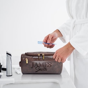 Custom Personalized Men's Toiletry Bag Gift