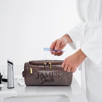 Custom Personalized Men's Toiletry Bag Gift