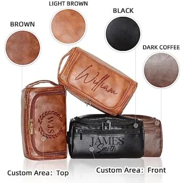 Custom Personalized Men's Toiletry Bag Gift