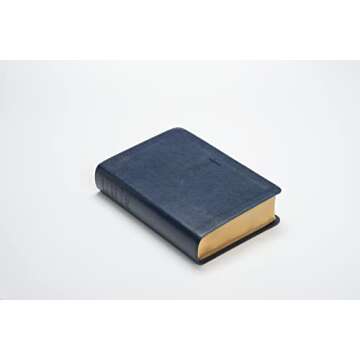 NLT Compact Giant Print Bible, Filament Enabled (LeatherLike, Navy Blue Cross, Red Letter)
