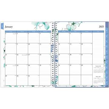Blue Sky 2023 Weekly Monthly Planner for Year-Round Organization