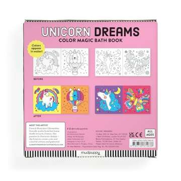 Unicorn Dreams Color Magic Bath Book
