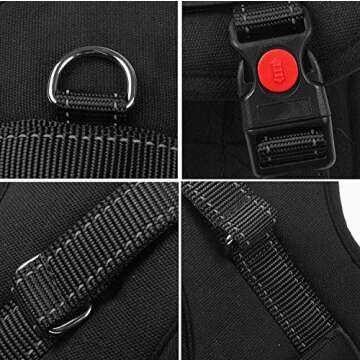 Lifepul No Pull Dog Vest Harness - Dog Body Padded Vest - Comfort Control for Large Dogs in Training Walking - No More Pulling, Tugging or Choking