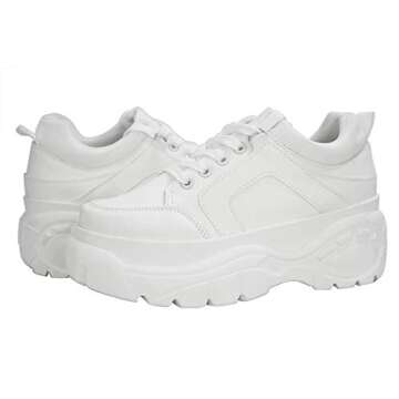 Stylish LUCKY STEP Chunky Platform Women Sneakers - Comfort & Fashion