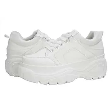 Stylish LUCKY STEP Chunky Platform Women Sneakers - Comfort & Fashion