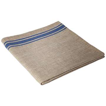 LinenMe Linen Bath Towel Blue Natural Provence 39" x 57"