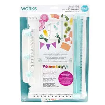 We R Memory Keepers, All in One Scrapbooking Tool, Contains Trimmer, Scoring Tool, Bone Folder, Banner Maker, Enveloper Maker, Scoring Board, Corner Rounder, Hole Punch and More, Uses V3 Side Blade