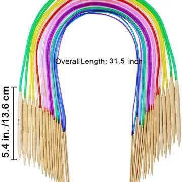 Exquiss Colored Circular Knitting Needles – Comfort & Style