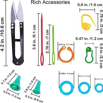 Exquiss Colored Circular Knitting Needles – Comfort & Style
