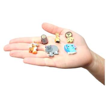 Mini Zoo Animal Erasers - Fun for All Ages - 144 Pack