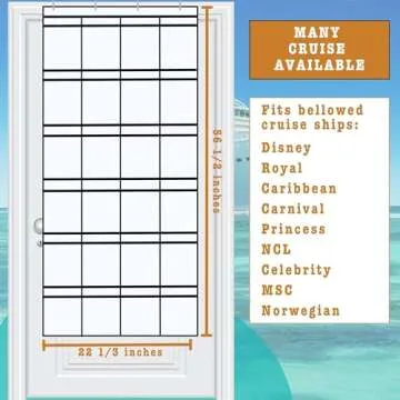 CUIDEWEIER Cruise Essentials Over the Door Shoe Organizer Holder Magnetic Hooks for Cabin,Disney/Royal Caribbean/Carnival/Princess/NCL/Celebrity/MSC/Norwegian Items Must Have,Hanging Decoration Magnet